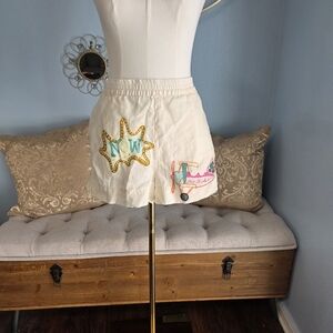 RHODE Audrina Short with Pink and Gold Accents